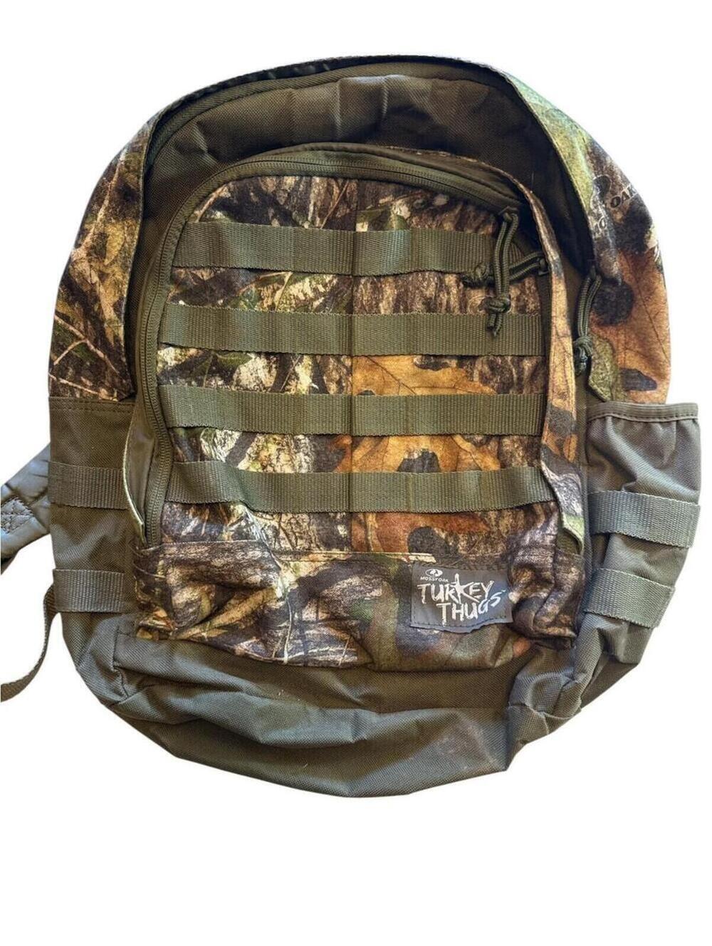 Mossy Oak Turkey Thugs Backpack Unisex Camo Tactical Daypack Molle Webbing